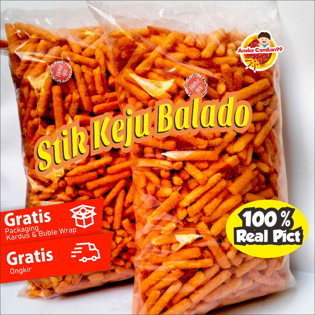 

Stik Keju Rasa Pedas Balado 400gr