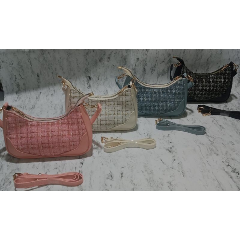 Casybag tas bahu wanita tali pendek+ tali panjang