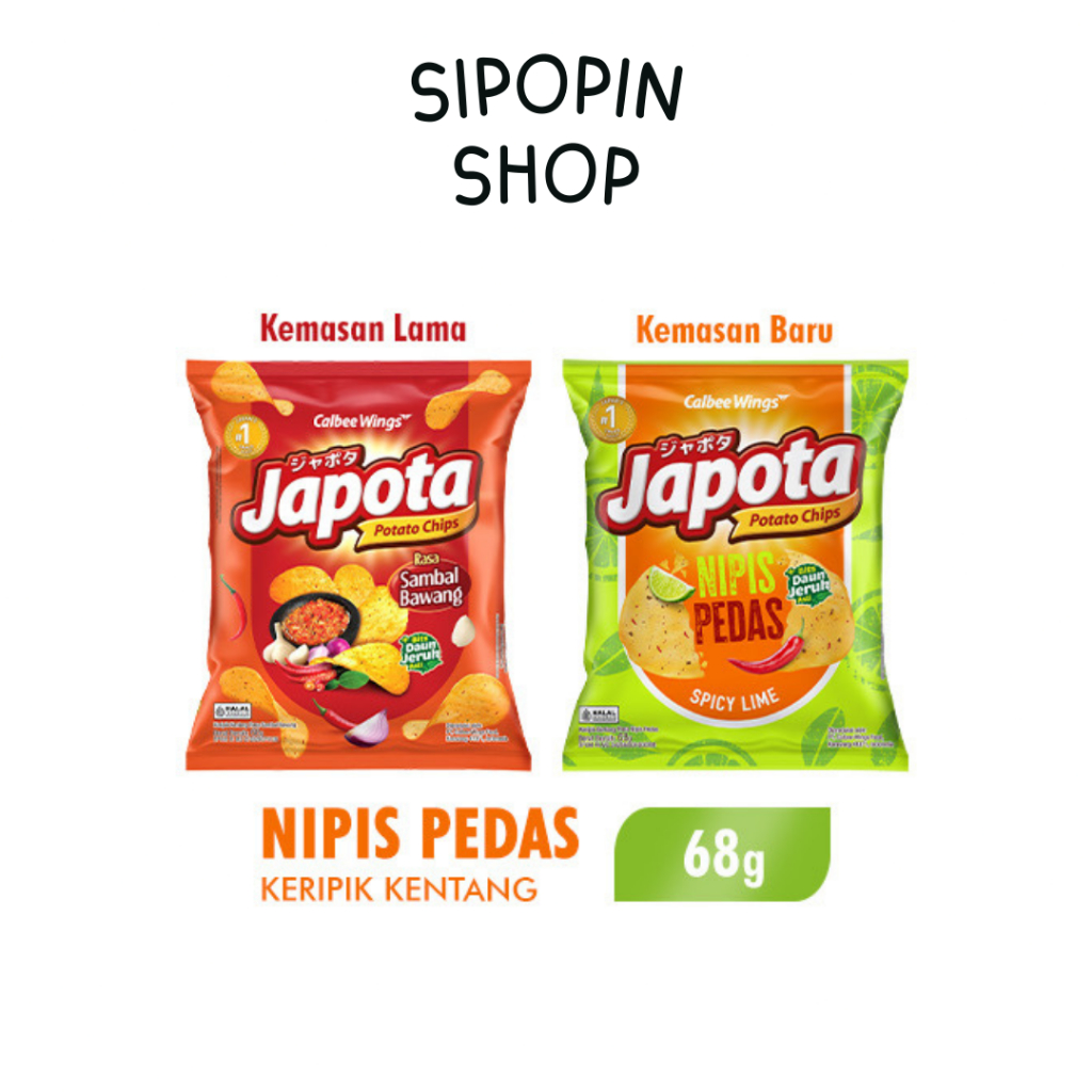 

Japota Keripik Kentang Nipis Pedas 68gr