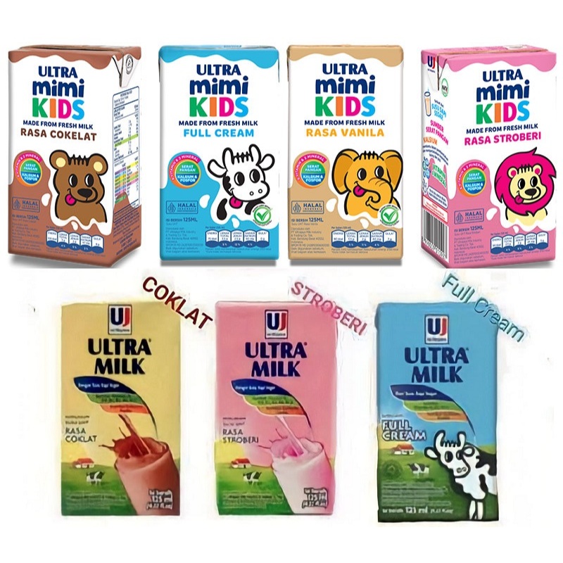 

Ultra Milk dan Ultra Mimi UHT 125ml