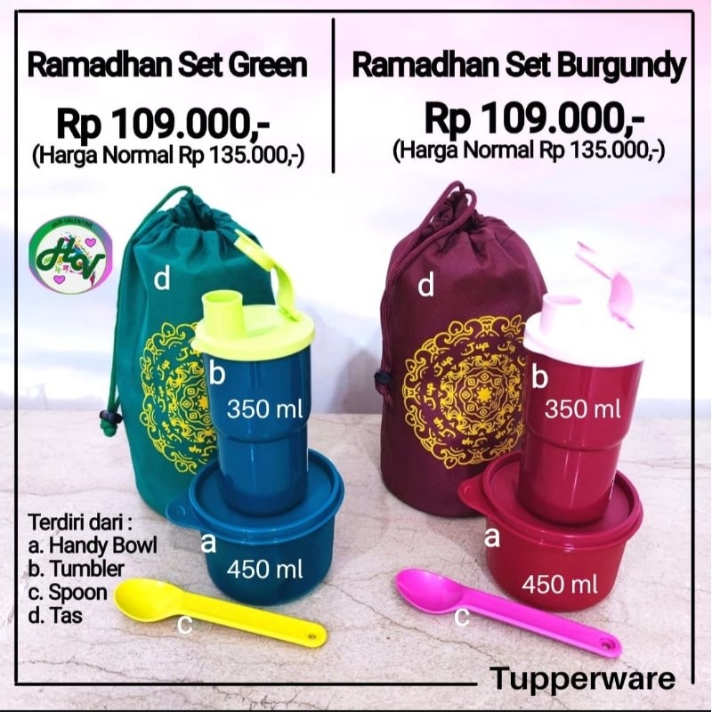 ramadhan set tupperware