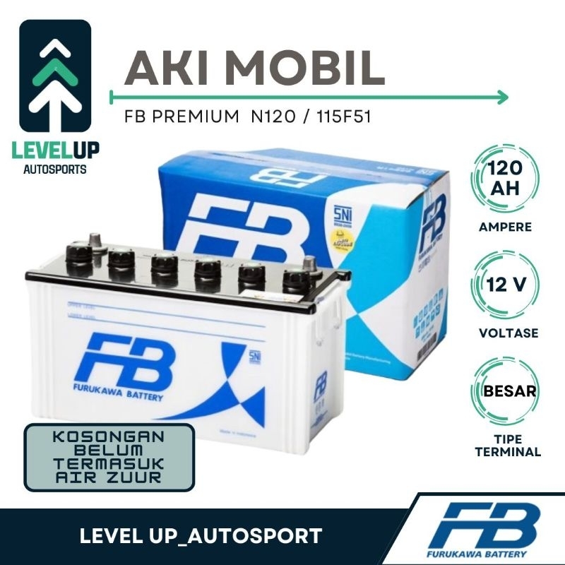 Aki basah N120 / 115F41 Furukawa Battery FB Premium 12V 120Ah