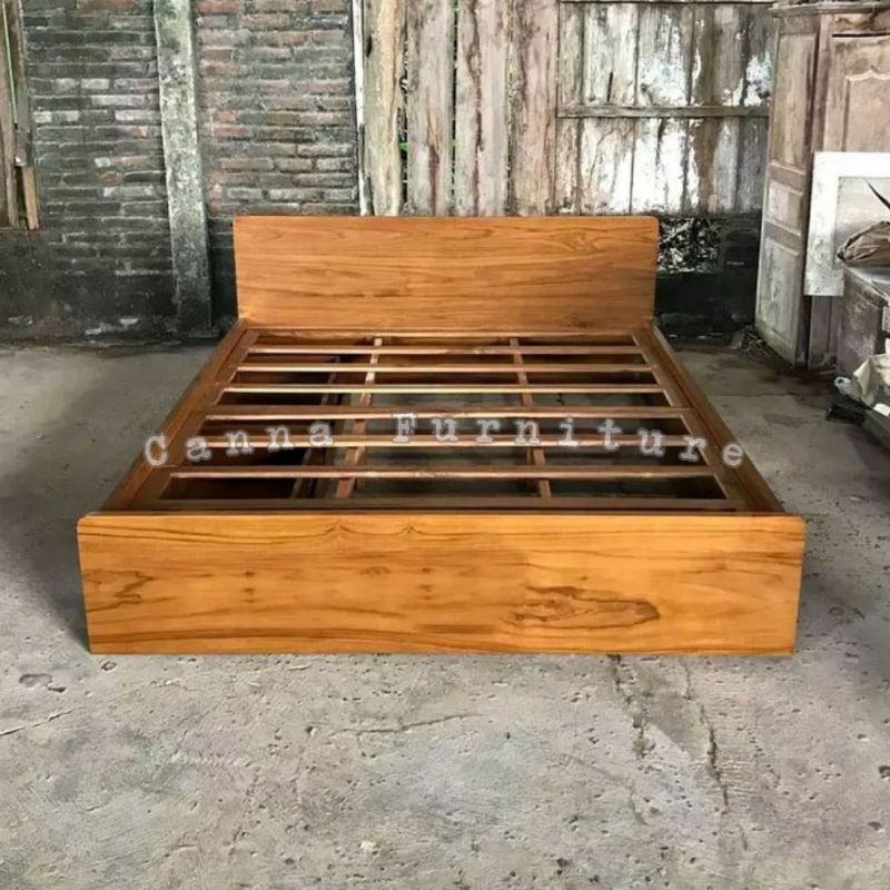 Dipan Minimalis Kayu Jati Asli