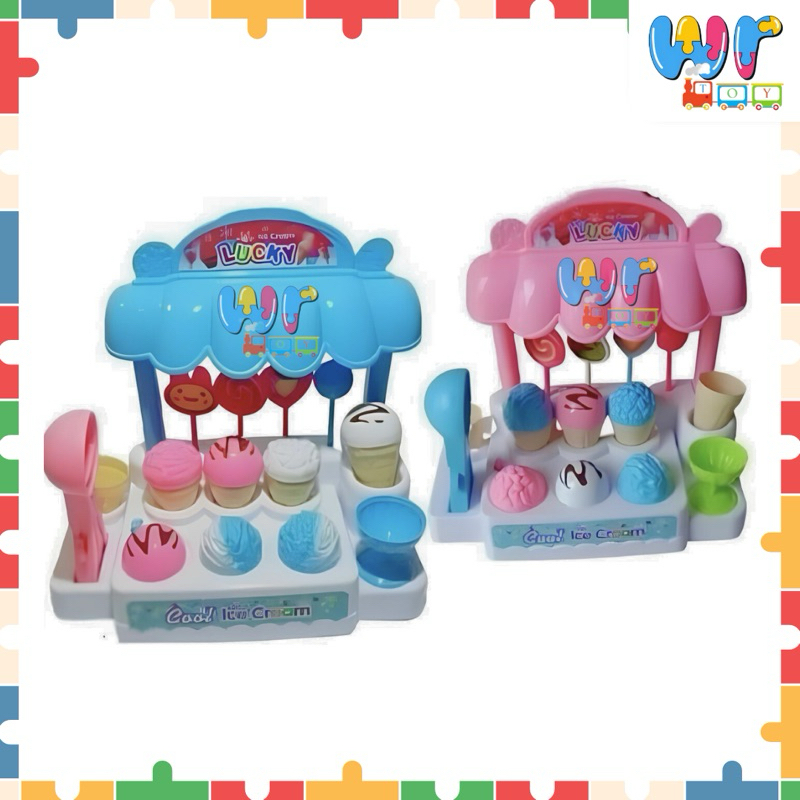 WR TOYS - Ice Cream Sweet Shop / Lucky Ice Cream / Mainan Ice Cream / Ice Cream Set / Mainan Ice Cre