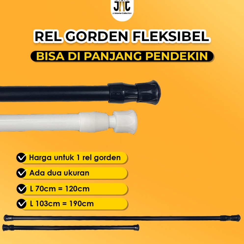 Sangat Nyaman Tiang Rel Fleksibel Braket tempel rel Tanpa Bor tiang gorden jendela Gantungan Socket 