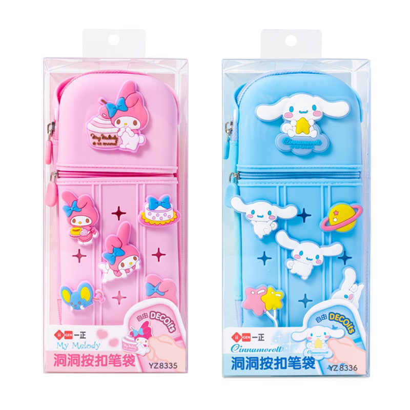 

iiGEN Kotak Pensil Sanrio Cinnamonroll Ultraman model Karet Kotak Pensil Jibbitz Croc