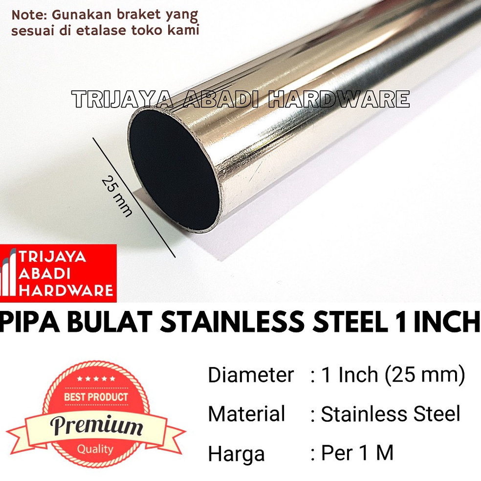 Paling Sesuai Pipa Bulat Stainless Steel 1 Inch 25mm