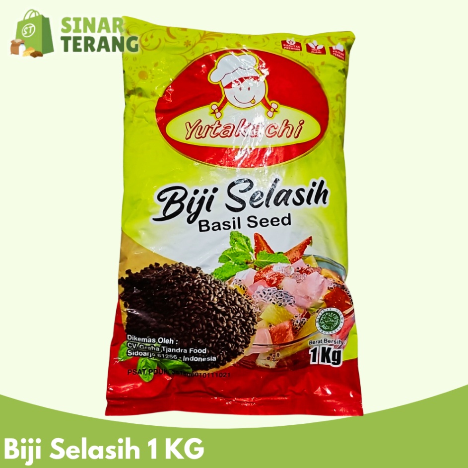 

HATI HATI BARANG Biji Selasih Yutakachi 1kg Basil Seed Import per 1 kg GROSIR KILOAN