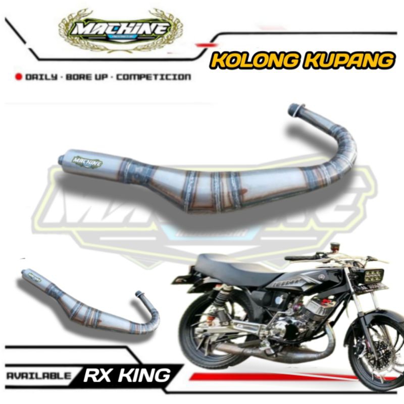 KNALPOT RX KING SPESIAL KOLONG KUPANG TELO SPEK BLAYER PLAT KARAT ORIGINAL MACHINE BUKAN ABRT