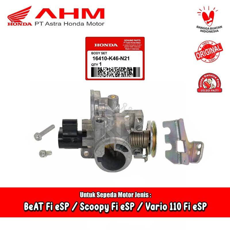 Body Set Sensor TPS Honda Vario 110 Fi BeAT eSP Stater Halus Original AHM 16410-K46-N21