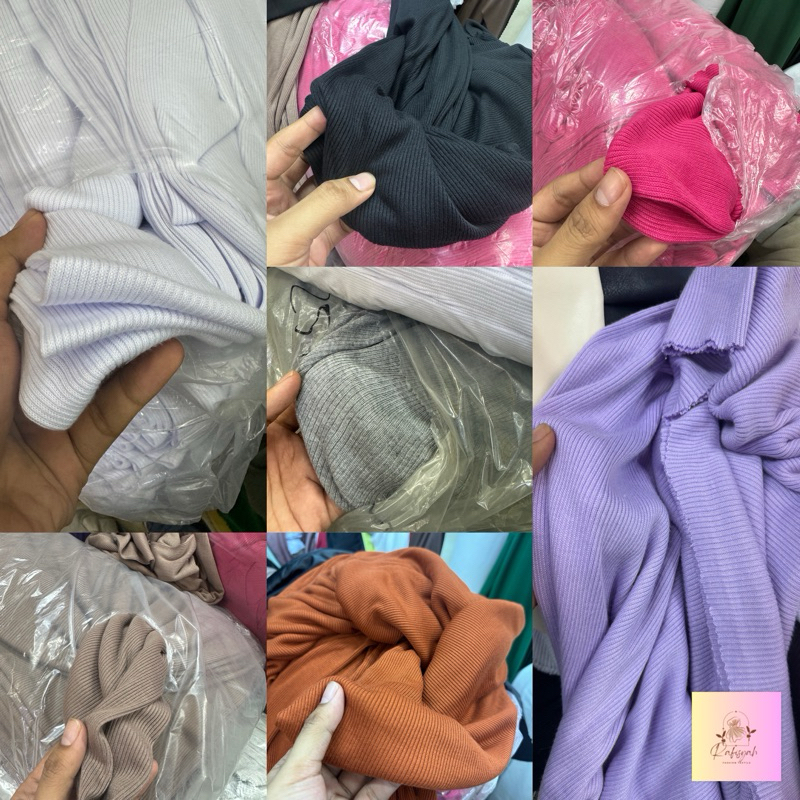 Kain Knit/Rib Polos Premium Import High Quality