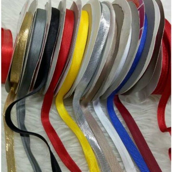 

PRODUCT TERKECE Pita Bisban polos 36yard star satin bias tape A