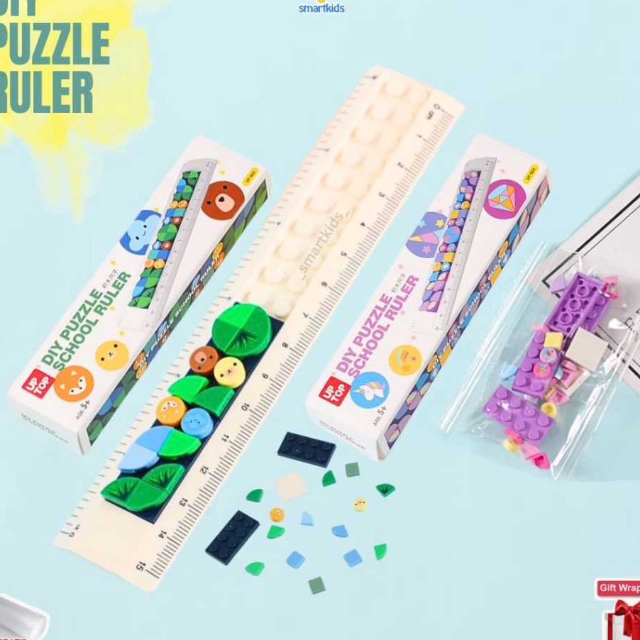 

SERBA MURAH Stationary Penggaris Brick Block Ruler Puzzle DIY Susun Merakit Balok Blok Kreatif Alat Tulis Stationery Goodie bag Hiasan Dekorasi Hadiah Perlengkapan Belajar Sekolah Edukasi Anak