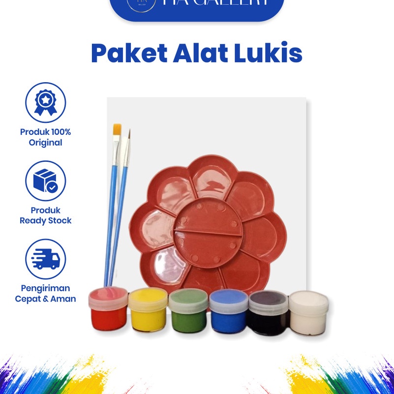 

GROSIRAN MURAH Alat Lukis Anak Lengkap 1 Set 2x2 cm Peralatan Melukis Kuas Cat Air Minyak Warna Watercolor Palet Kuas Painting Brush Kanvas Canvas 2 x 2 cm Paint Art Acrylic Akrilik
