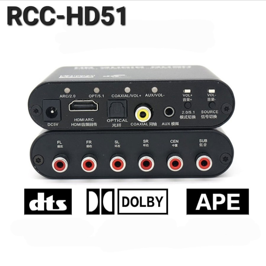AVPRO RCC-HD51 5.1 Digital Decoder Surround with ARC