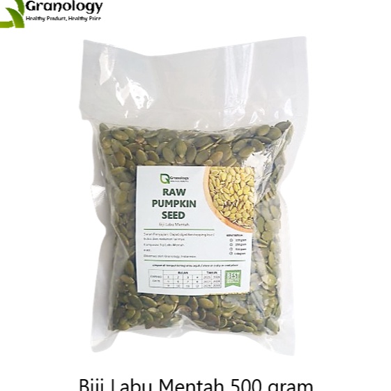 

KUALITAS TERJAMIN RAW Biji Labu Mentah Raw Pumpkin Seed 5 gram