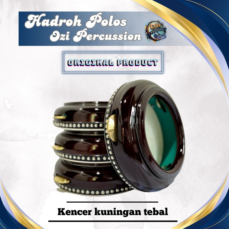 Rebana hadroh Polos Ukur 32 Ozi Percussion Kualitas Premium