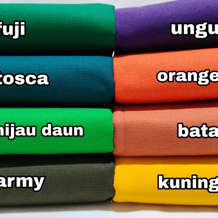 

DISKON AKHIR BULAN kanvas polos warna banyak 5 cm x 15 cm