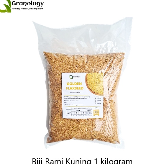 

TREND PRODUCT Golden Flax Seed Biji Rami Kuning 1 Kilogram by Granology