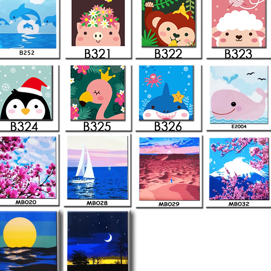 

PAKET HEMAT METH CUTE ANIMAL A PAINT BY NUMBER KIDS PAINTING BY NUMBERS DIY SET MELUKIS ANAK LUCU LENGKAP MEWARNAI MUDAH AMAN LUCU LENGKAP 1 SET ALL IN ONE FRAME KAYU