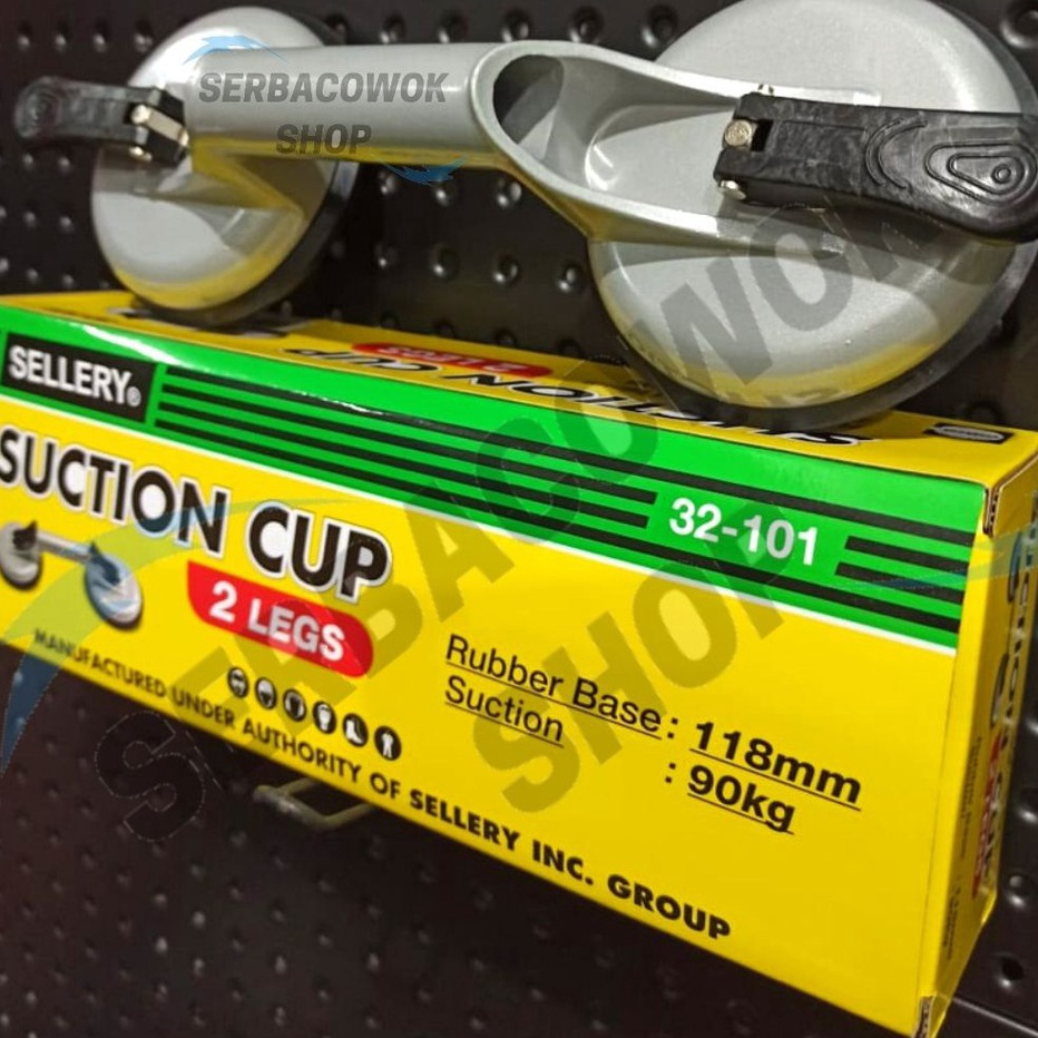 PROMO TERGILA Sellery Kop Kaca kaki Dua Suction Cup 2 Leg kapasitas 9 Kg Termurah Berkualitas