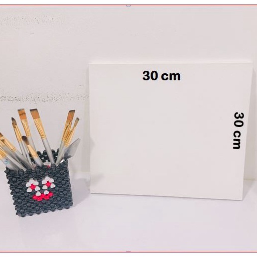 

MURMER Kanvas Putih Bersih uk 3x3 Kanvas Lukis Menggambar Canvas Art DIY Craft