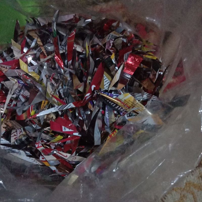 Ecobrick 200 gram  Potongan Plastik Kecil