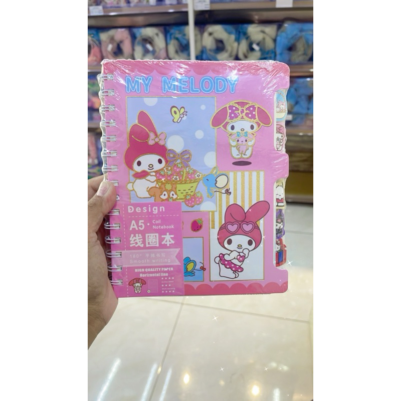

NOTE BOOK A5 KARAKTER SANRIO 1PCS