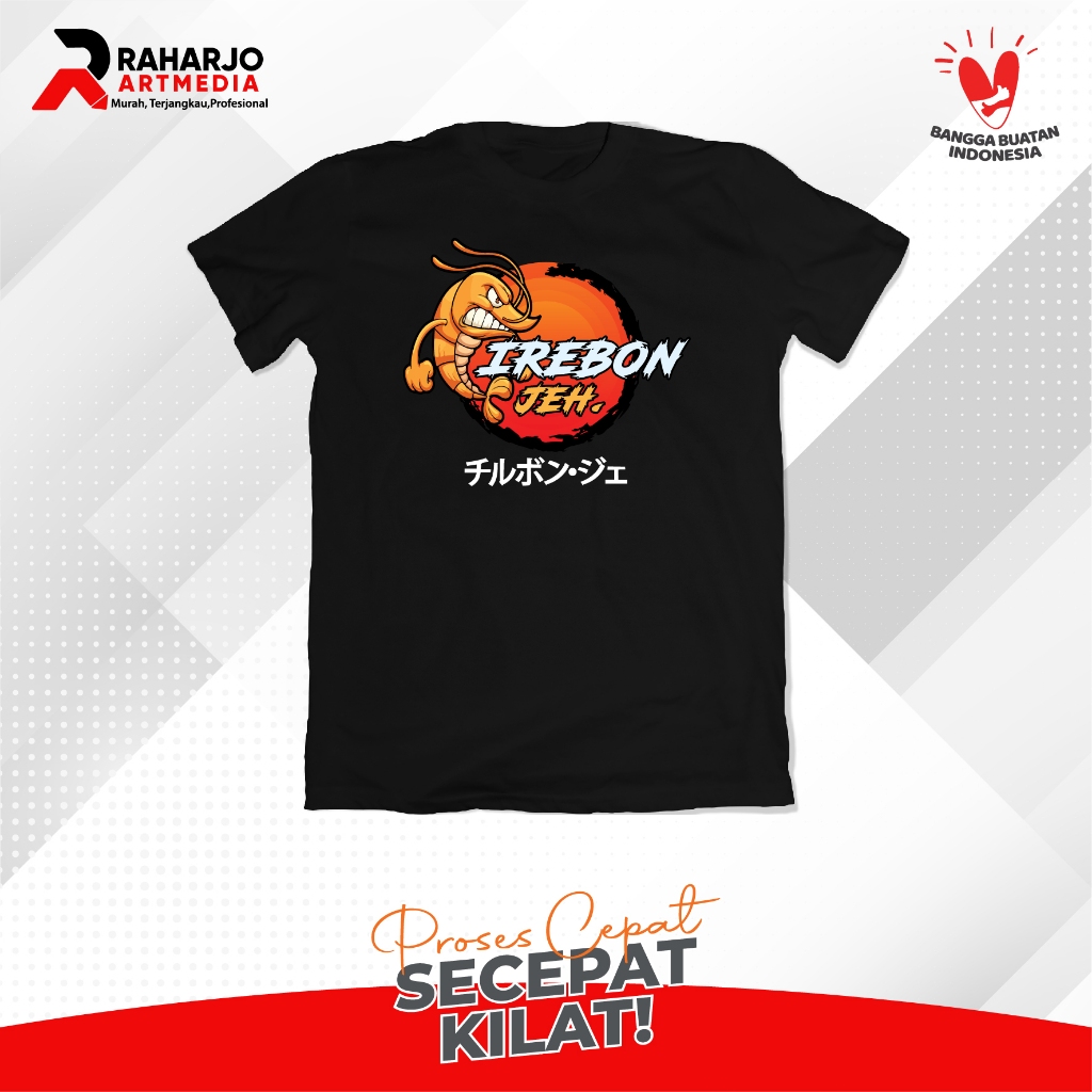 Kaos Cirebon Jeh Kota Udang, Cirebon Udang Lingkar Merah Japan