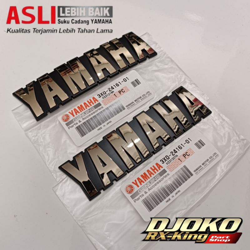 EMBLEM TANGKI RX KING TUA - OLD - COBRA - MASTER - ORIGINAL YAMAHA GENUINE PART (YGP)