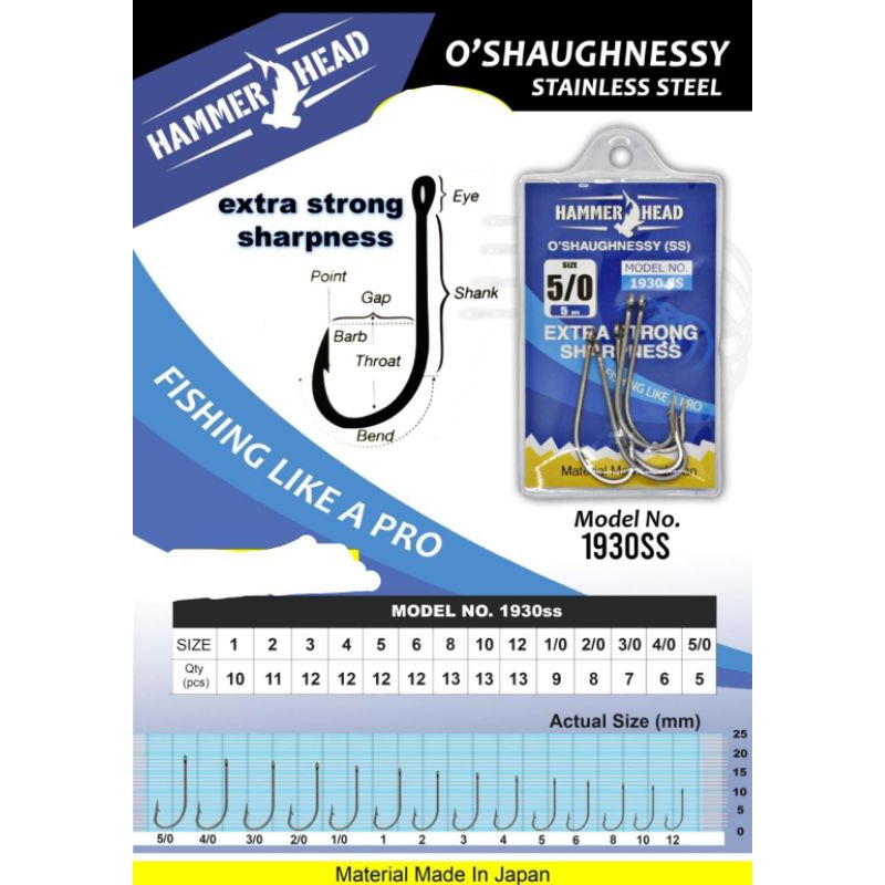 Kail Pancing Hammerhead O'shaughnessy 1930ss