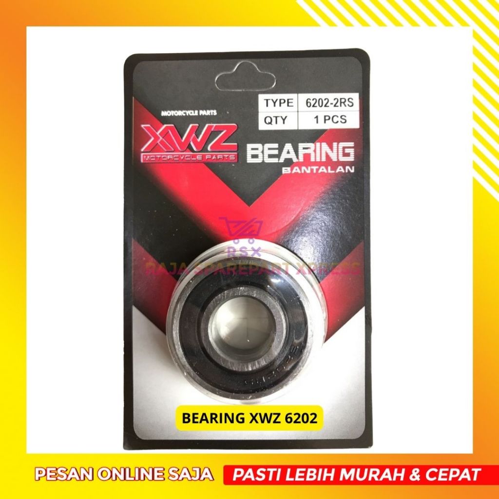(GROSIR SPAREPART) BEARING RODA LAKER 6202 XWZ LAHER SPAREPART MOTOR