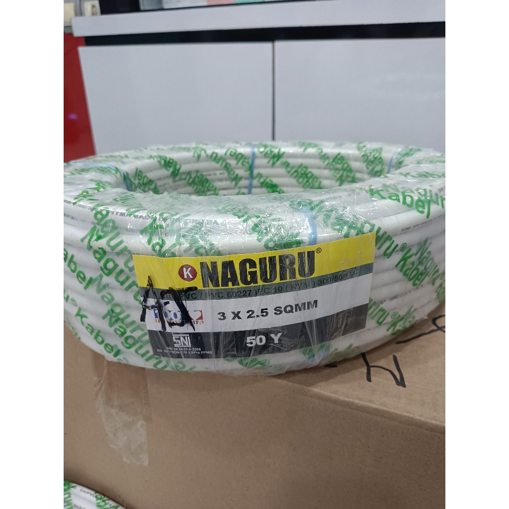 Kabel NAGURU NYM Kabel Listrik NAGURU NYM 3 x 2.5 NAGURU 45 Meter