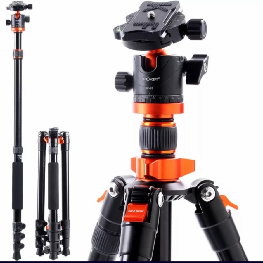 TRIPOD K&F CONCEPT SA245M2 (K254A3 + BH -28L ) TRIPOD MONOPOD M2 KF09.089V1