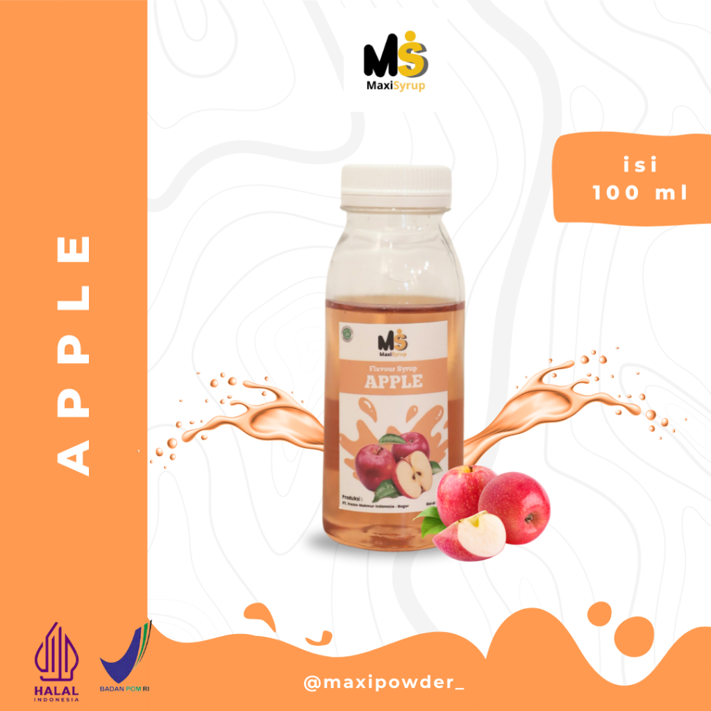 

Syrup Rasa Apple 100ml / Sirup Apel Termurah / MaxiSyrup