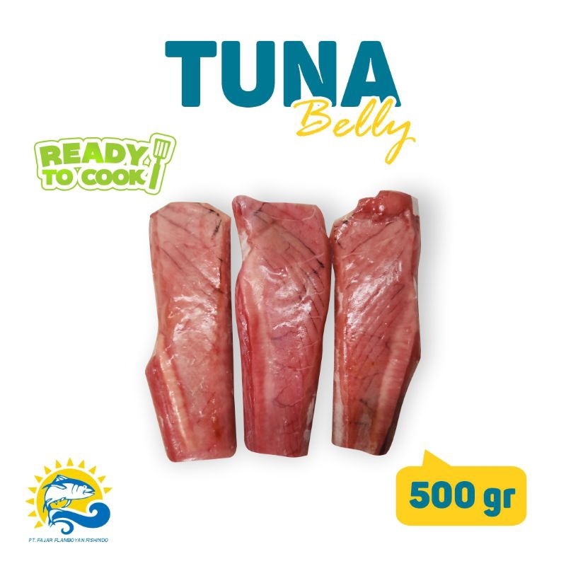 

Belly tuna 500 gram/ikan tuna/tuna toro/ f4 frozen fish