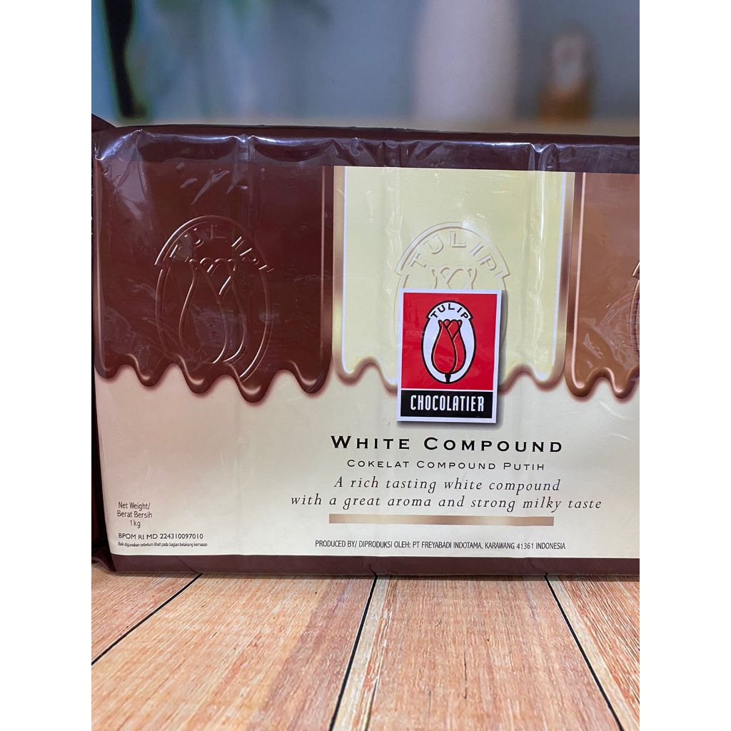 

Tulip White Cokelat Putih compund 1kg