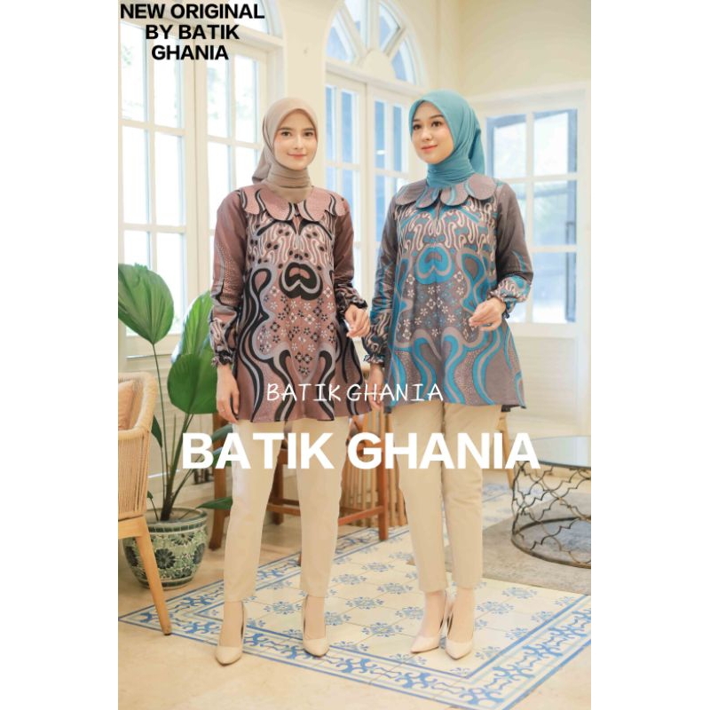 Batik Wanita Baju Batik Wanita Modern Blouse Batik Jasmin by batik ghania