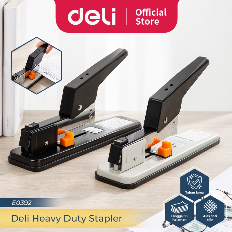

Deli Heavy Duty Stapler / Stapler Ukuran Besar Untuk 50/210 Halaman Keperluan Kantor E0383 E039X
