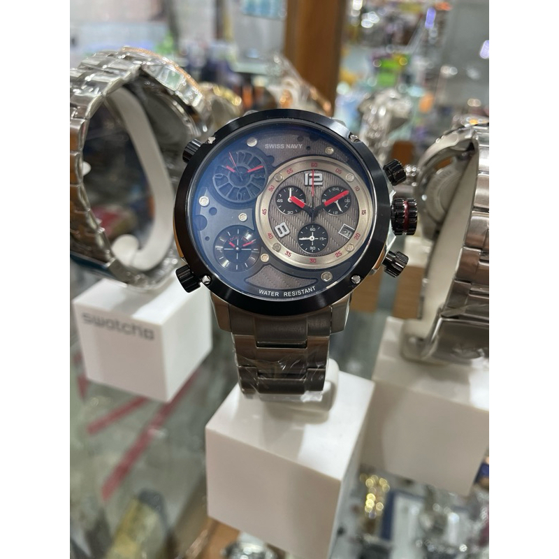 Jam Tangan Analog Pria Swiss Navy SN8321 Triple Time