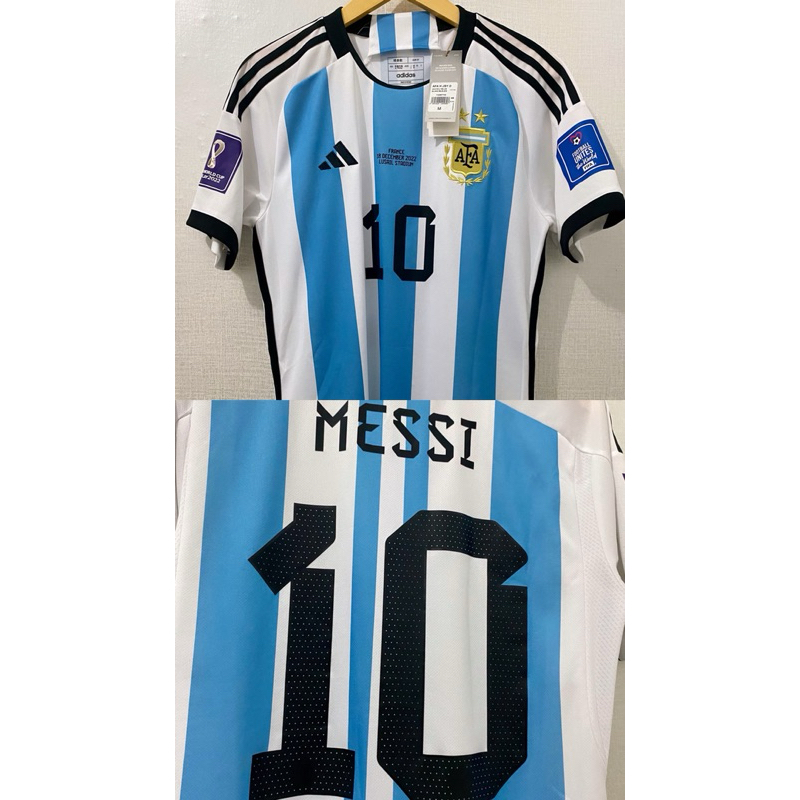 Jersey ARGENTINA HOME FINAL PIALA DUNIA 2022 NNS MESSI (10) BNWT ORIGINAL