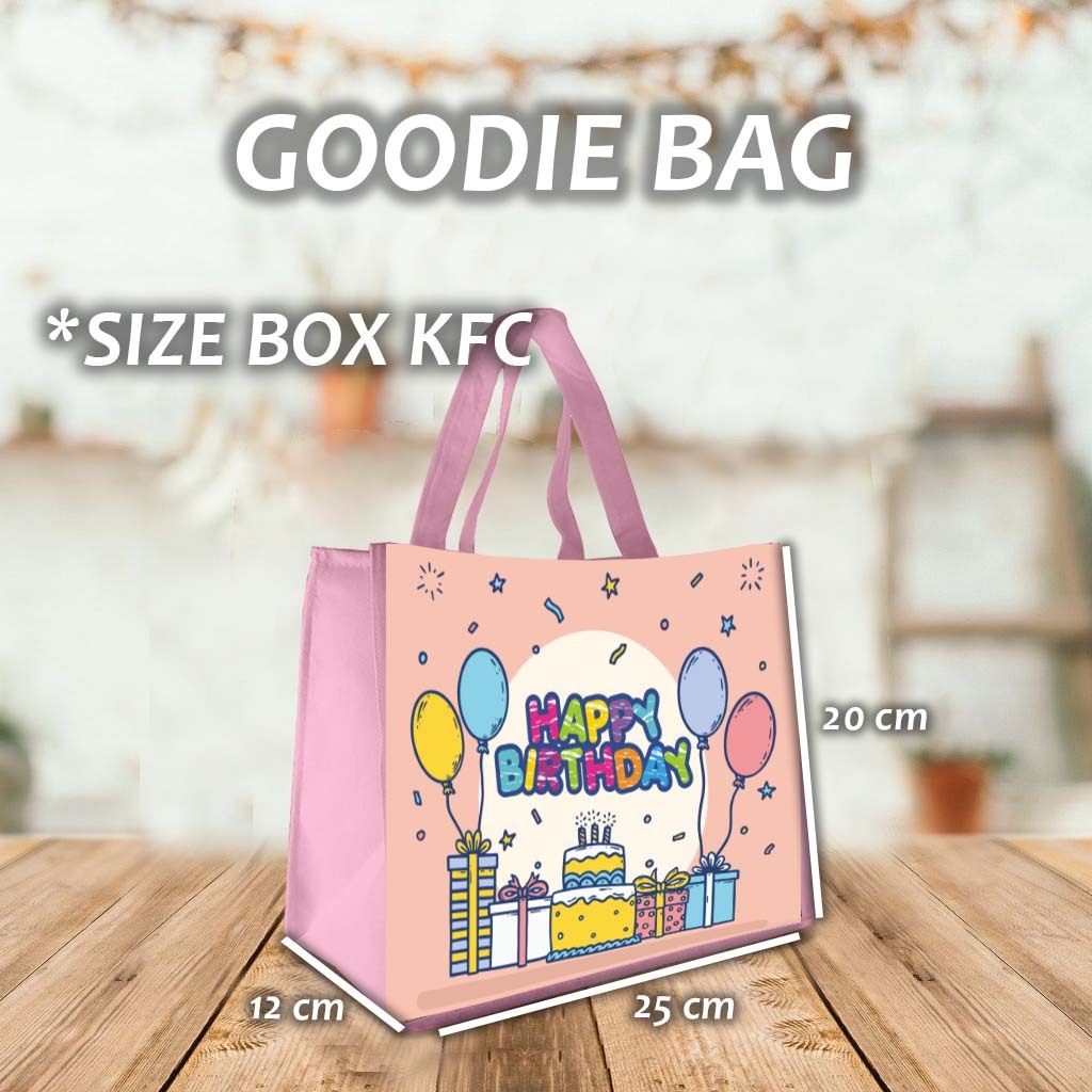 

Tas Ultah tema happy birthday Goodie Bag Souvenir Ulang Tahun Aqiqah Nama Foto Kartun Anak Lucu kode # 02