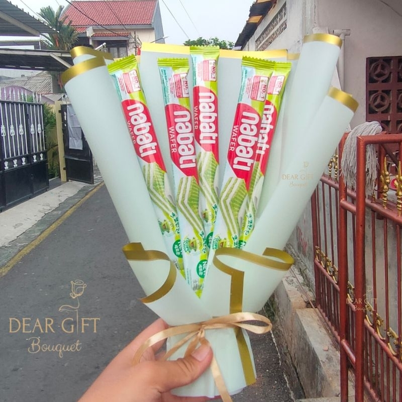 

Buket Nabati SS07 (Free blank card) free kartu ucapan| Buket Jajan | Snack Bouquet | Handmade Pre-Order | Hadiah / Hampers | Kado Ulangtahun / Wisuda