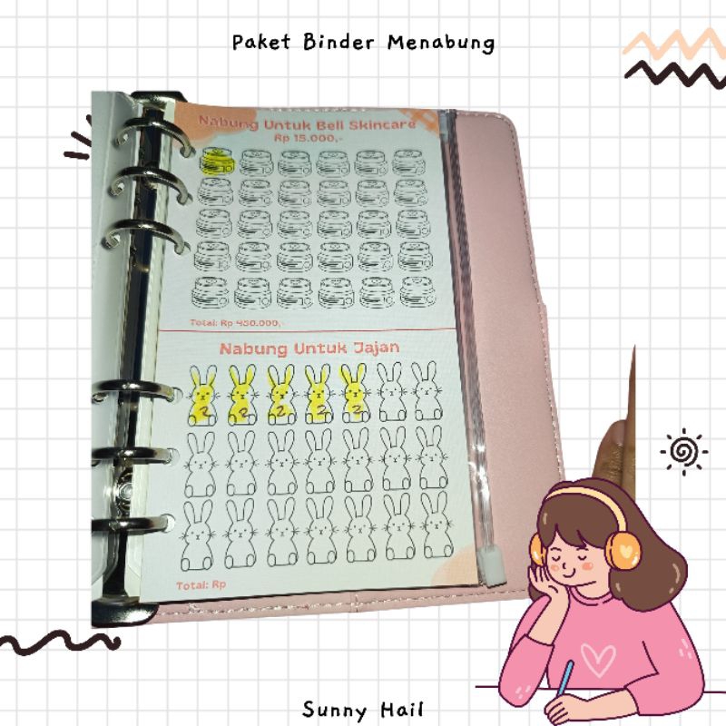 

Paket Binder Menabung | Binder Nabung Lucu Custom