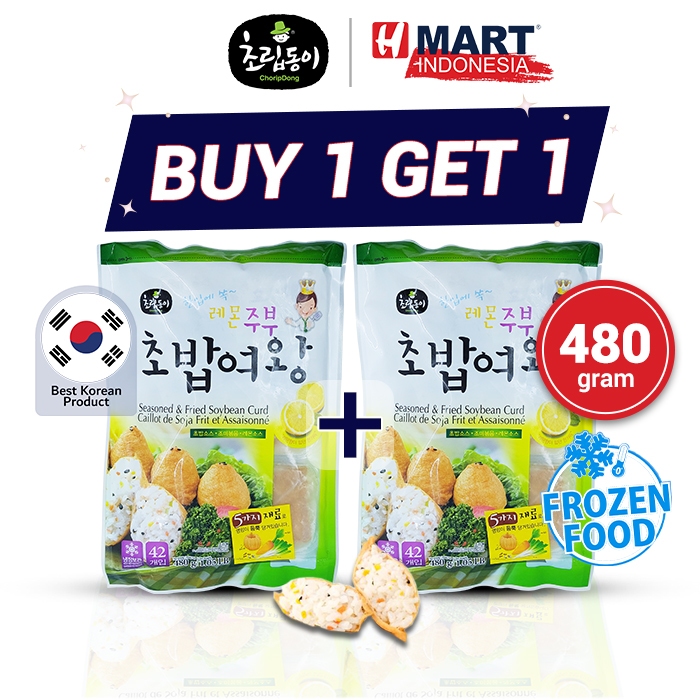 

Choripdong Seasoned & Fried Soybean Curd - Tahu Goreng Berbumbu Dengan Saus Lemon 480g