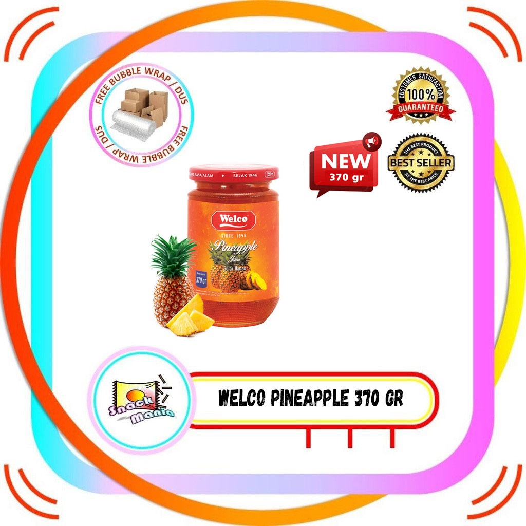 

Welco Selai Nanas Pineapple Spread Jam 370 Gr
