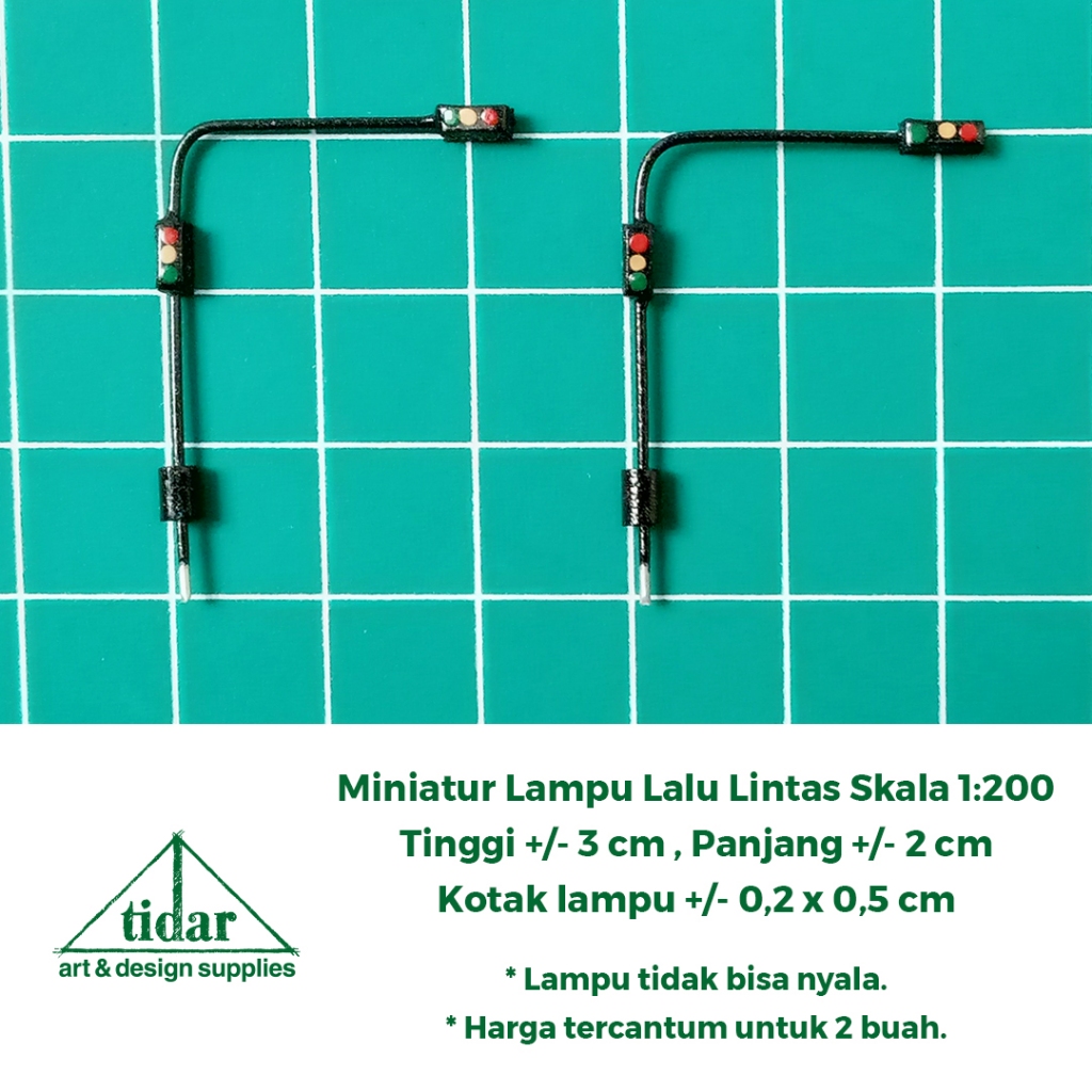 

[MR] MH - Miniatur Lampu Lalu Lintas Skala 1:200 - Traffic Light - Rambu Jalan #2