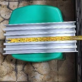 Heat sink tebal 30cm nelc pendingin mesin power ampli