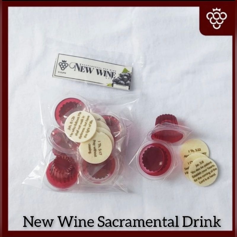 

Anggur Perjamuan Kudus Lite + Hosti Ayat Kecil Inggris ~ Isi 5