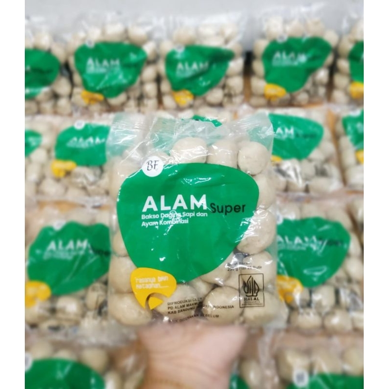 

Bakso Alam isi 25 Butir Kemasan 250gr